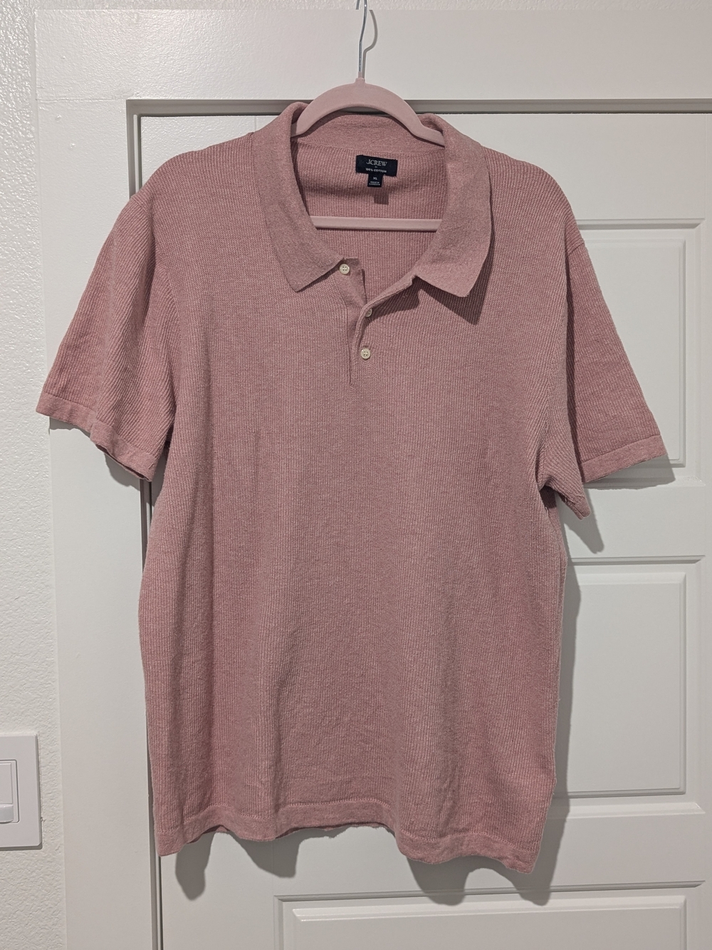 J. Crew Men's Dusty Rose Knit Polo